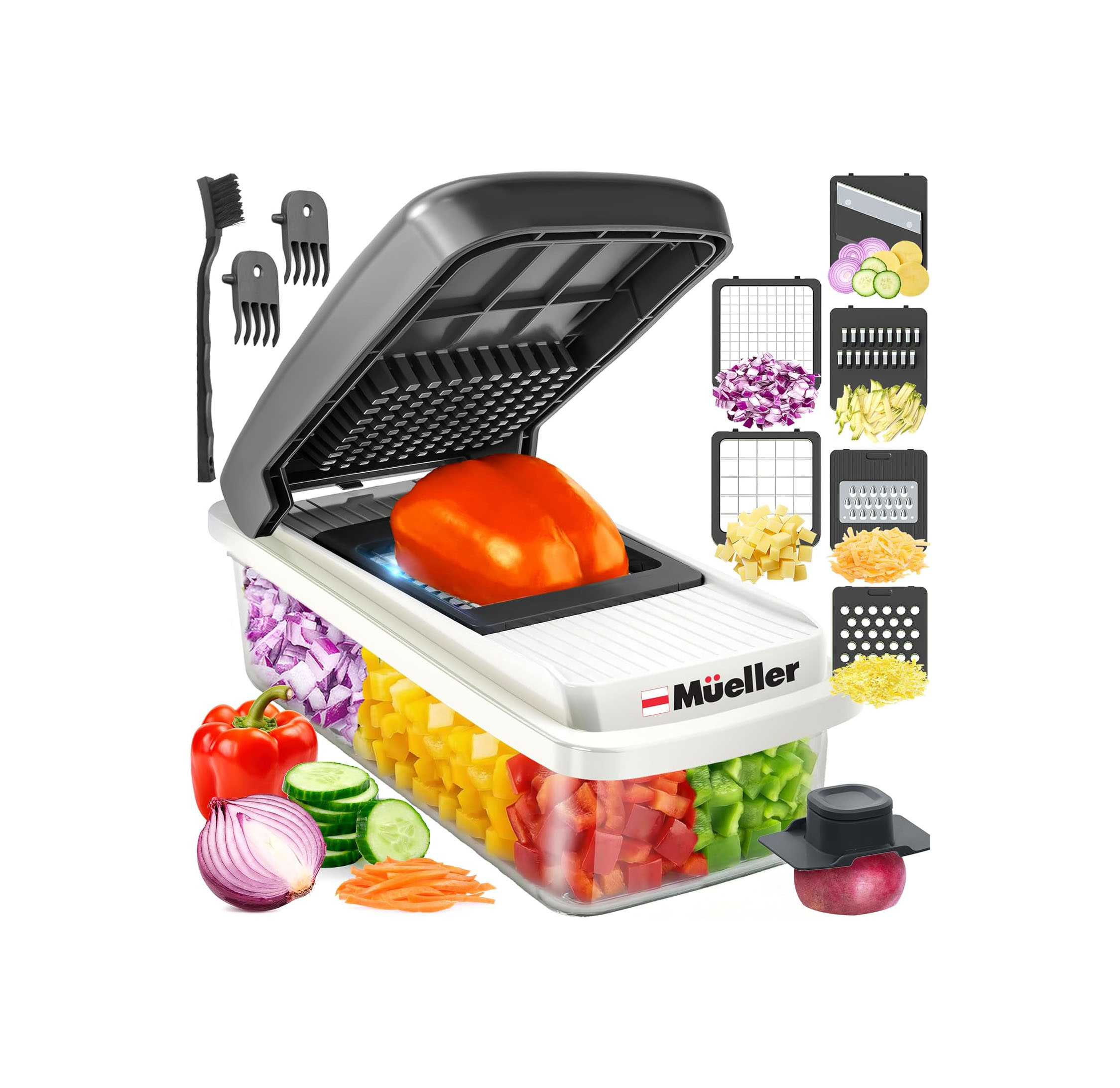 MUELLER 6 BLADES VEGETABLE CHOPPER MANDOLINE SLICER 1