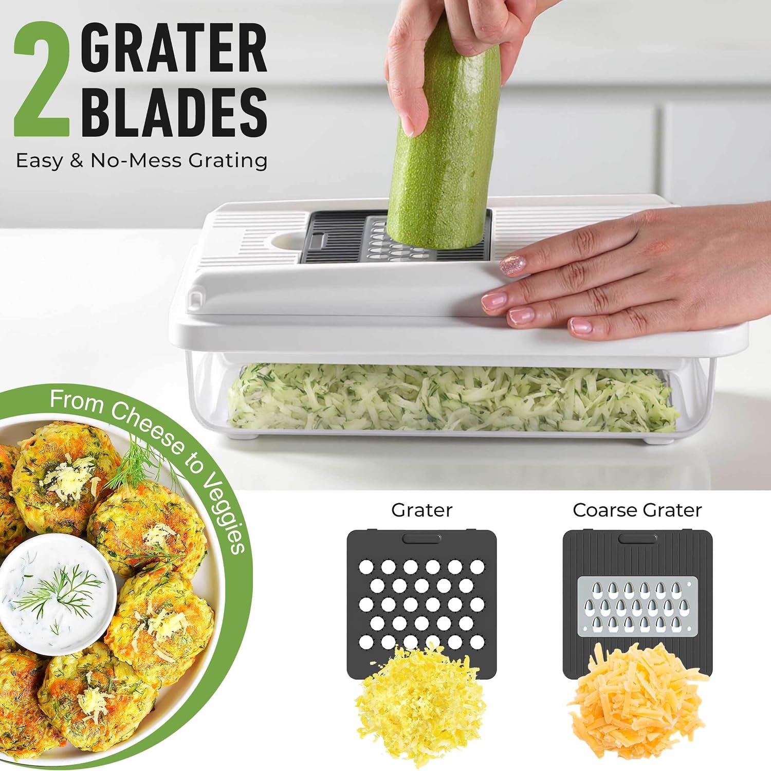 MUELLER 6 BLADES VEGETABLE CHOPPER MANDOLINE SLICER 5